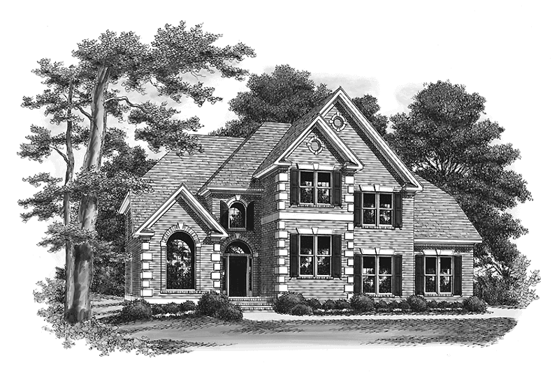 Home Plan - Exterior - Front Elevation 3 for Colonial House Plan #927-836 - 5 bed, 4 bath
