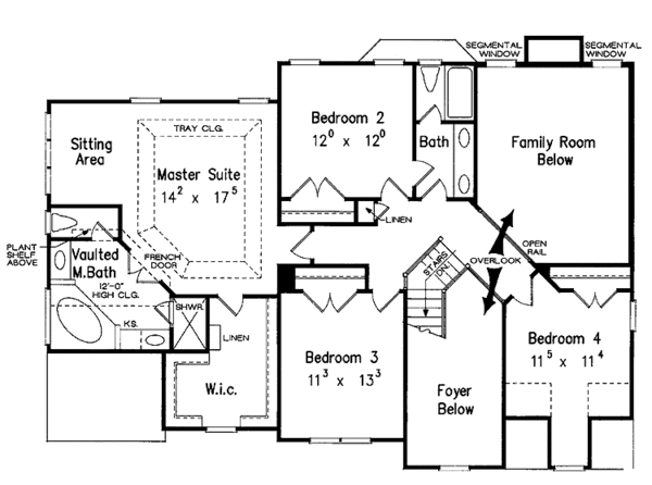 Dream House Plan - Country Floor Plan - Upper Floor Plan #927-810