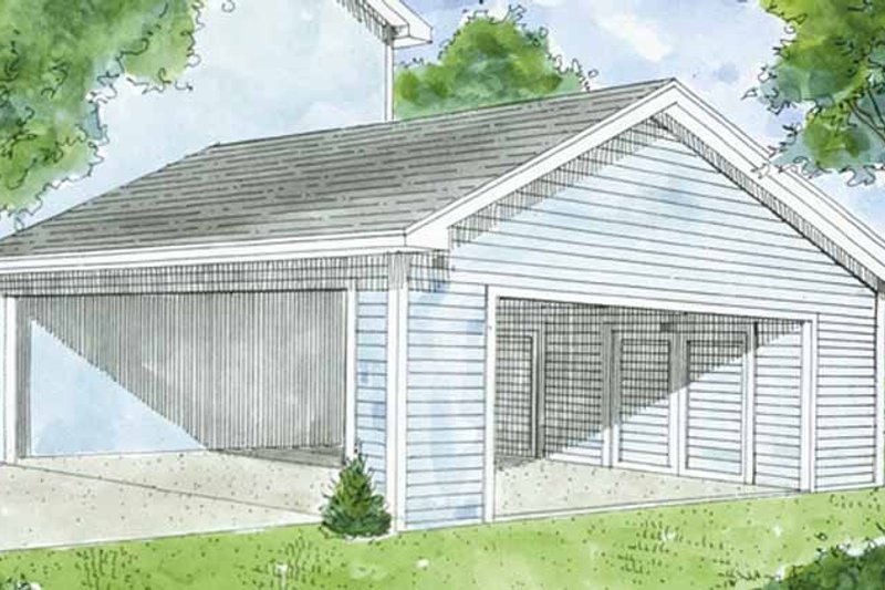 House Blueprint - Exterior - Front Elevation Plan #410-3605