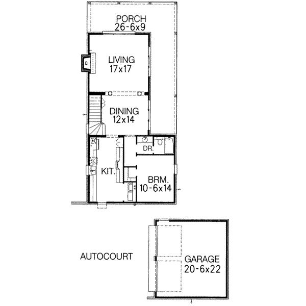 Traditional Floor Plan - Main Floor Plan #15-292