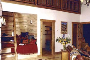 Interior - Family Room 1 for Traditional House Plan #1042-8 - 2 bed, 1 bath