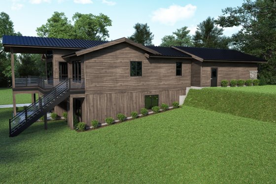 Exterior - Other Elevation for Modern House Plan #1070-159 - 4 bed, 2 bath