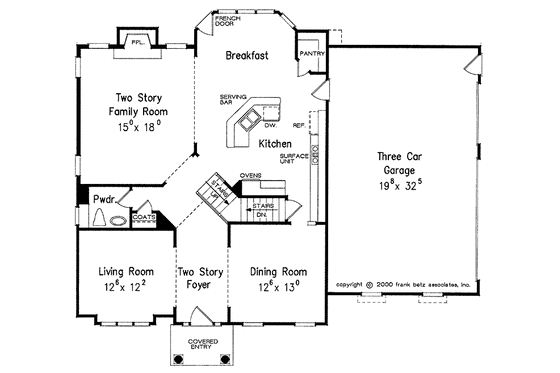 Floor Plan - Main Floor for Classical House Plan #927-595 - 4 bed, 2.5 bath
