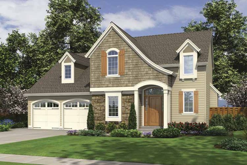 Architectural House Design - Colonial Exterior - Front Elevation Plan #46-798