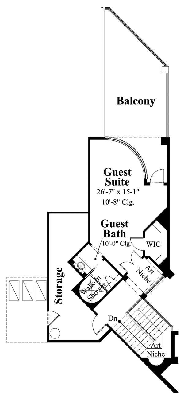 Dream House Plan - Mediterranean Floor Plan - Upper Floor Plan #930-323