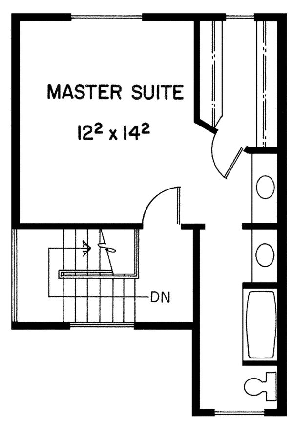 House Design - Mediterranean Floor Plan - Upper Floor Plan #60-705