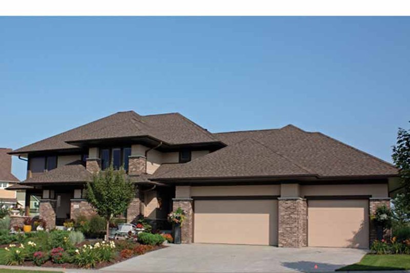 Dream House Plan - Prairie Exterior - Front Elevation Plan #51-1123