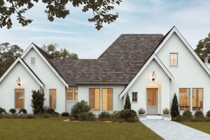 European Exterior - Front Elevation Plan #1114-66