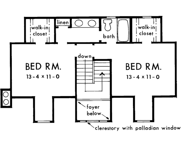 Architectural House Design - Country Floor Plan - Upper Floor Plan #929-102