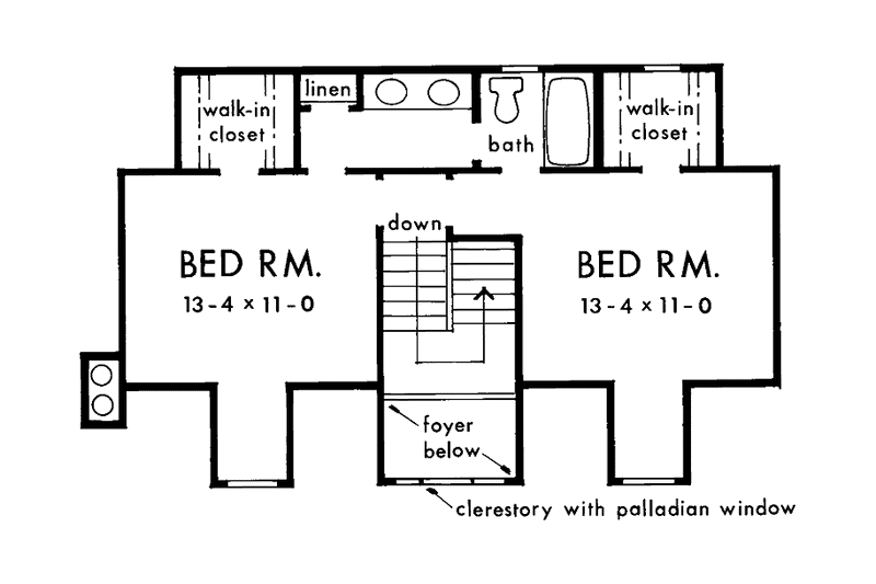 House Plan Design - Floor Plan - Upper Floor for Country House Plan #929-102 - 3 bed, 2.5 bath