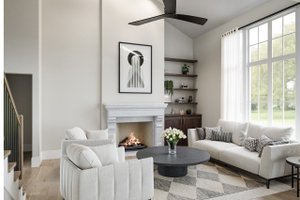 Interior - Family Room for Country House Plan #46-900 - 3 bed, 2.5 bath