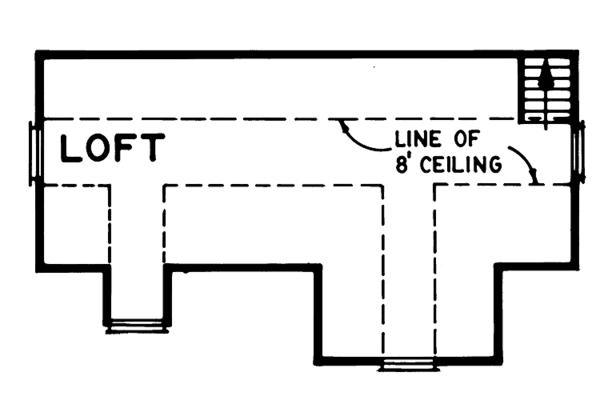 House Blueprint - Floor Plan - Upper Floor Plan #47-1080