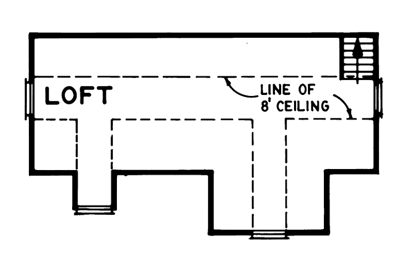 Home Plan - Floor Plan - Upper Floor House Plan #47-1080, 0 bath