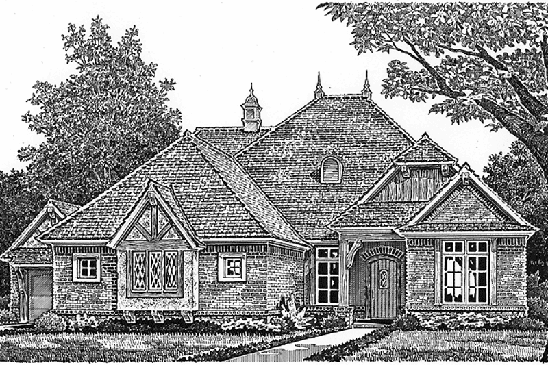 Home Plan - Country Exterior - Front Elevation Plan #310-1247