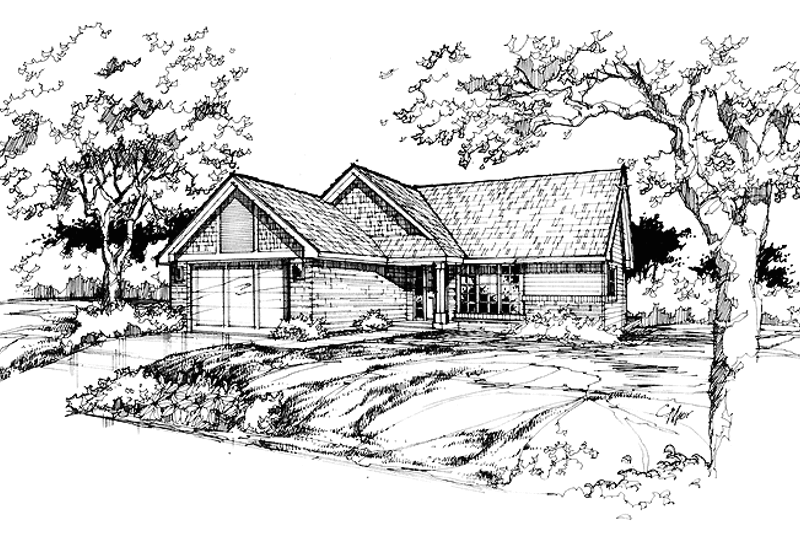 Dream House Plan - Craftsman Exterior - Front Elevation Plan #320-719