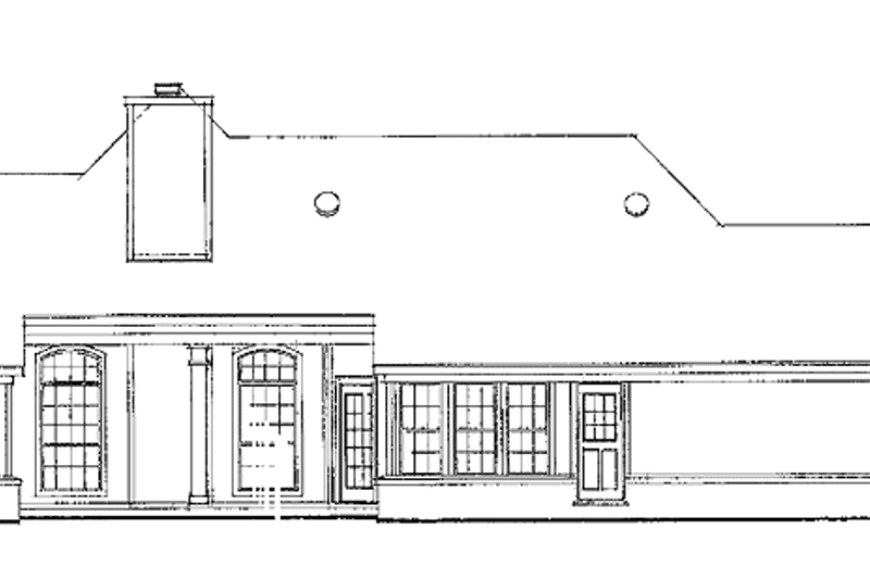 Dream House Plan - Exterior - Rear Elevation for Traditional House Plan #952-146 - 3 bed, 2 bath