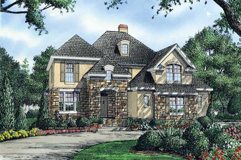Home Plan - Exterior - Front Elevation 3 for Cottage House Plan #929-843 - 3 bed, 2.5 bath