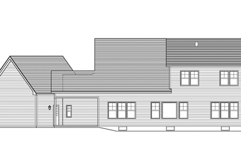 Home Plan - Exterior - Rear Elevation for Craftsman House Plan #1010-110 - 4 bed, 2.5 bath