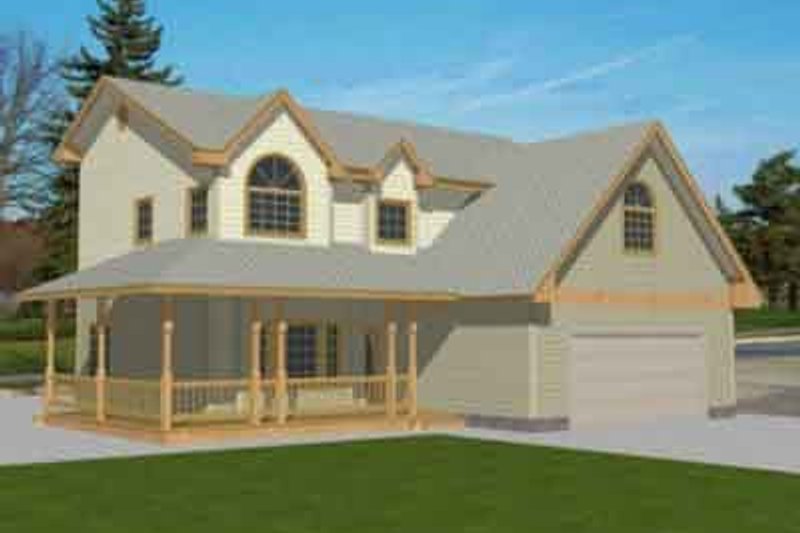 Home Plan - Traditional Exterior - Front Elevation Plan #117-235