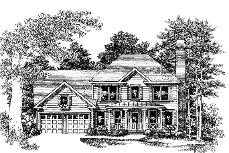 Home Plan - Exterior - Front Elevation 3 for Colonial House Plan #927-399 - 3 bed, 2.5 bath
