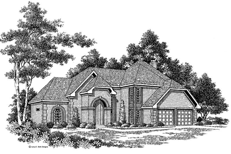 Architectural House Design - Traditional Exterior - Front Elevation Plan #952-42