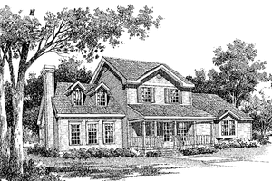 Dream House Plan - Exterior - Front Elevation for Country House Plan #314-239 - 4 bed, 2.5 bath