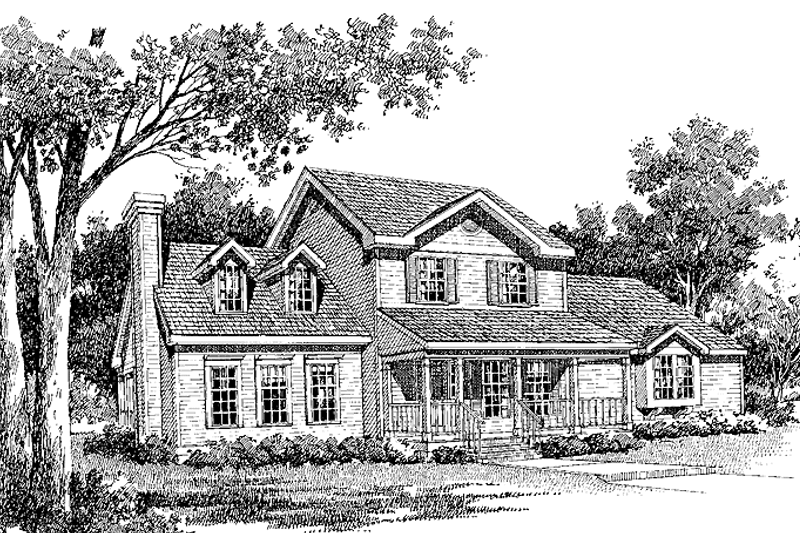 Home Plan - Country Exterior - Front Elevation Plan #314-239