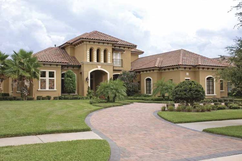 Home Plan - Exterior - Front Elevation 5 for Mediterranean House Plan #1019-12 - 5 bed, 5 bath