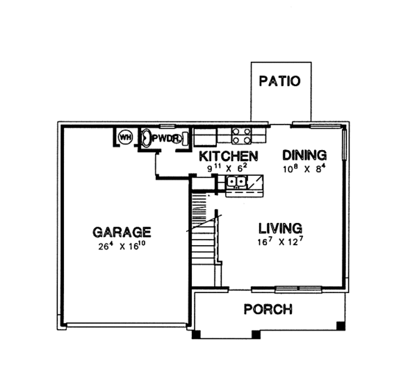 Home Plan - Country Floor Plan - Main Floor Plan #472-281
