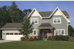 Exterior - Front Elevation 3 for Country House Plan #928-161 - 3 bed, 2.5 bath