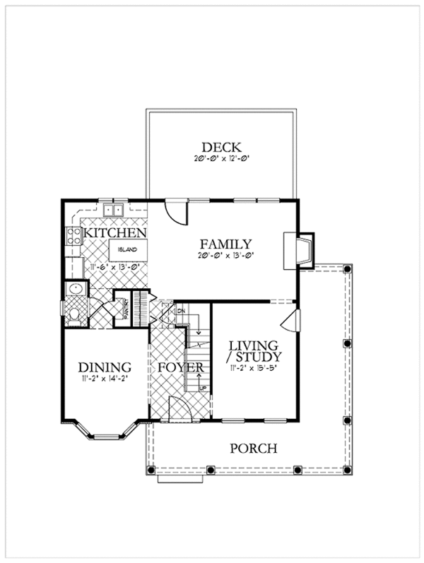 Architectural House Design - Country Floor Plan - Main Floor Plan #1029-7