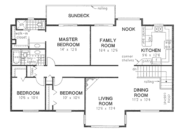 Home Plan - Traditional Floor Plan - Main Floor Plan #18-8969