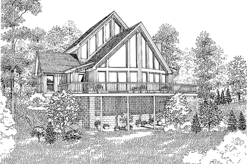 House Plan Design - Contemporary Exterior - Front Elevation Plan #17-2643