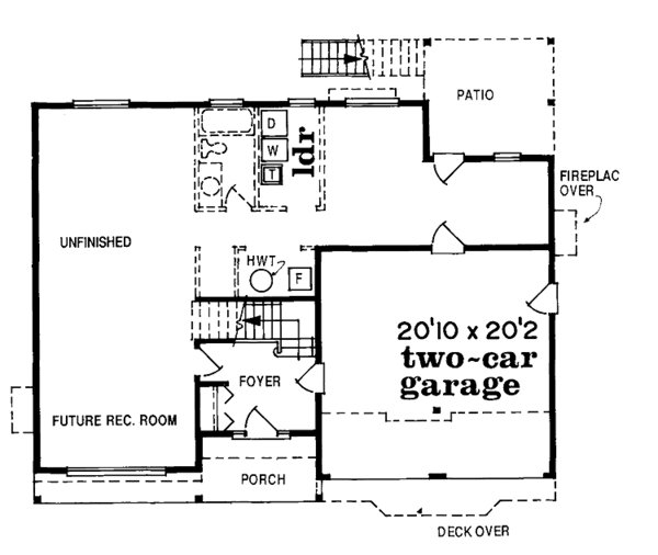 House Plan Design - Country Floor Plan - Main Floor Plan #47-796