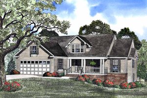 Country Exterior - Front Elevation Plan #17-2957