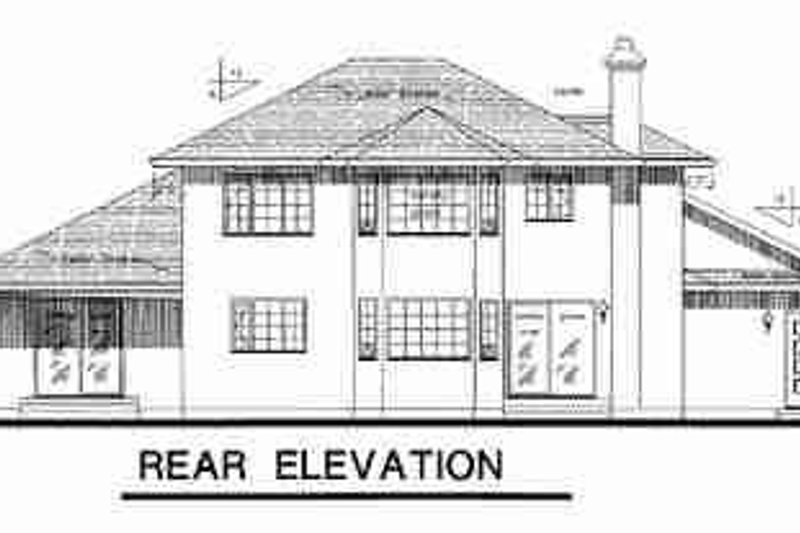 House Plan Design - Exterior - Rear Elevation for Traditional House Plan #18-8945 - 3 bed, 2.5 bath