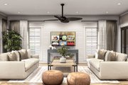 Colonial Style House Plan - 3 Beds 2.5 Baths 2544 Sq/Ft Plan #455-493 