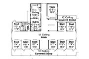 Country Style House Plan - 1 Beds 1 Baths 667 Sq/Ft Plan #124-798 