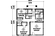 Contemporary Style House Plan - 3 Beds 2 Baths 1536 Sq/Ft Plan #25-4365 