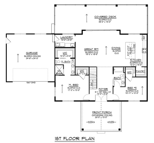 House Plan Design - Modern Floor Plan - Main Floor Plan #1064-361