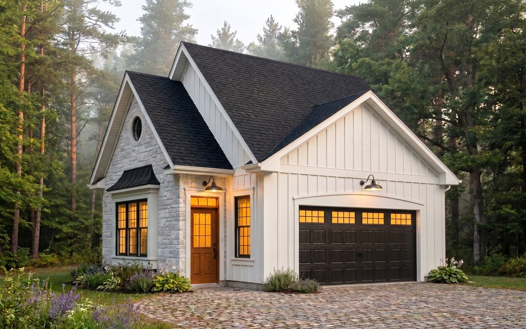 Exterior - Front Elevation 2 for Traditional House Plan #23-437, 0 bath