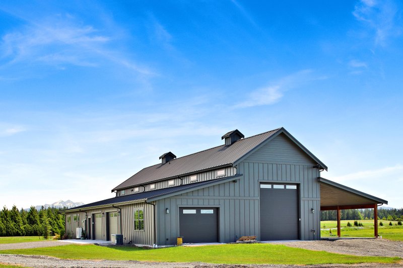 House Blueprint - Photo 4 for Barndominium House Plan #1070-275 - 1 bed, 1.5 bath