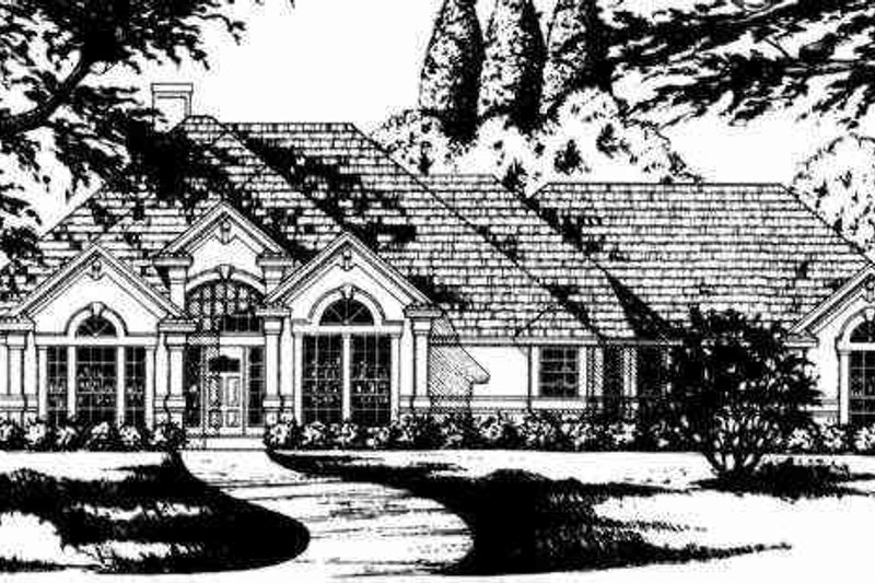 Home Plan - Exterior - Other Elevation for European House Plan #40-148 - 4 bed, 2.5 bath