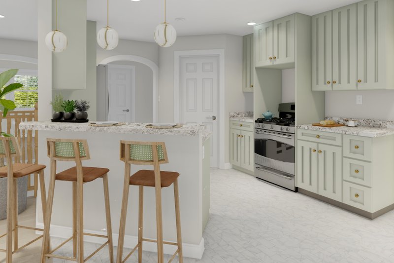House Design - Interior - Kitchen for Traditional House Plan #1060-225 - 3 bed, 2 bath