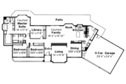 Mediterranean Style House Plan - 3 Beds 3 Baths 2623 Sq/Ft Plan #124-247 