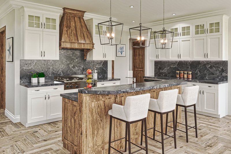 Dream House Plan - Interior - Kitchen for Traditional House Plan #54-450 - 5 bed, 4 bath