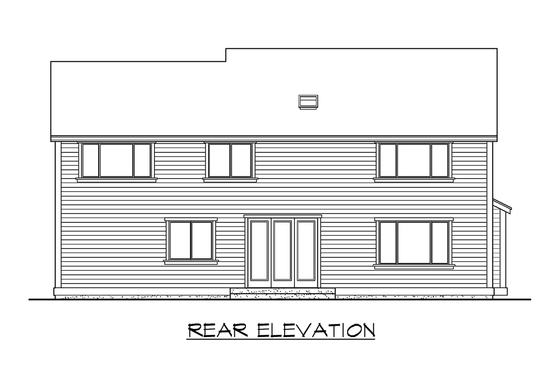 Exterior - Other Elevation for Farmhouse House Plan #132-114 - 4 bed, 2.5 bath