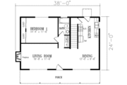 Cottage Style House Plan - 3 Beds 2 Baths 1433 Sq/Ft Plan #1-123 