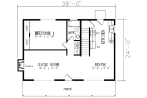 Cottage Style House Plan - 3 Beds 2 Baths 1433 Sq/Ft Plan #1-123 ...