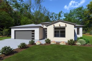 Contemporary Exterior - Front Elevation Plan #1111-22